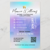 Zuhause-Reinigungsservice Moderner Flyer (Hinten)