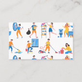 Zuhause-Reinigungsservice-Muster Business Card Visitenkarte (Vorderseite)