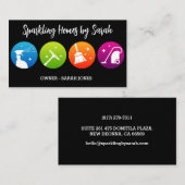 Zuhause Reinigungsservice Visitenkarten Hausreinig Visitenkarte (Vorne/Hinten)