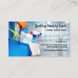 Zuhause Reinigungsservice Visitenkarten Hausreinig Visitenkarte
