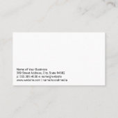 Zuhause-Reinigungssymbol | Wohnzimmer Visitenkarte (Rückseite)