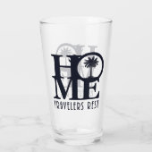 ZUHAUSE Reisende Erholung Glas (Rückseite)