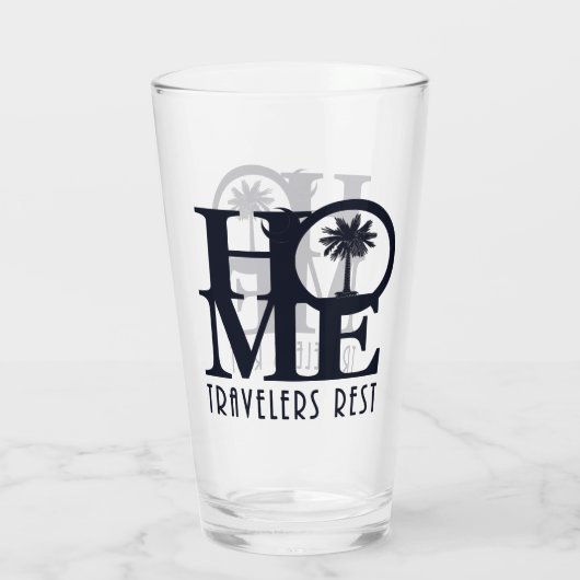 ZUHAUSE Reisende Erholung Glas (Rückseite)