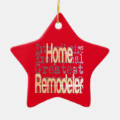 Zuhause Remodeler Extraordinaire Keramik Ornament (Vorne)