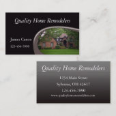 Zuhause Remodeler Visitenkarte (Vorne/Hinten)
