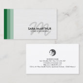 Zuhause Remodeling Renovation Monogram Visitenkarte (Vorne/Hinten)
