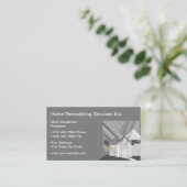 Zuhause Remodeling Services Moderne Visitenkarten Visitenkarte (Stehend Vorderseite)