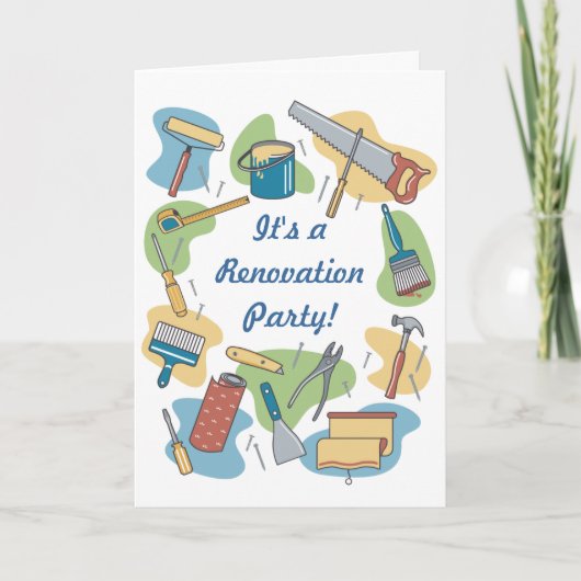Zuhause-Renovierung Einladung (Vorderseite)