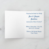 Zuhause-Renovierung Einladung (Innenseite)