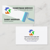 Zuhause-Renovierung für kreative Malerei Visitenkarte (Vorne/Hinten)