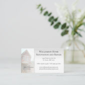 Zuhause Renovierung und Reparatur der Visitenkarte (Stehend Vorderseite)