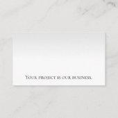 Zuhause Renovierung und Reparatur der Visitenkarte (Rückseite)