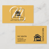 Zuhause-Renovierung Visitenkarte (Vorne/Hinten)