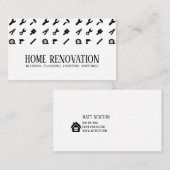 Zuhause-Renovierungsbaukarte Visitenkarte (Vorne/Hinten)