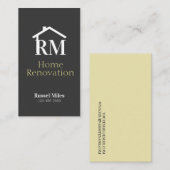 Zuhause-Renovierungskarte Visitenkarte (Vorne/Hinten)