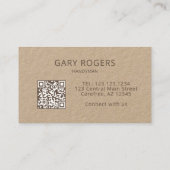 Zuhause Repair Handyman QR-Code Visitenkarte (Rückseite)