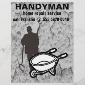 Zuhause Repair Handyman Service Small Business Fly (Rückseite)