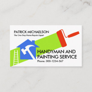 Zuhause Repair Painting Handyman Service Visitenkarte