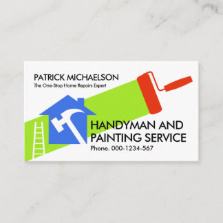 Zuhause Repair Painting Handyman Service Visitenkarte