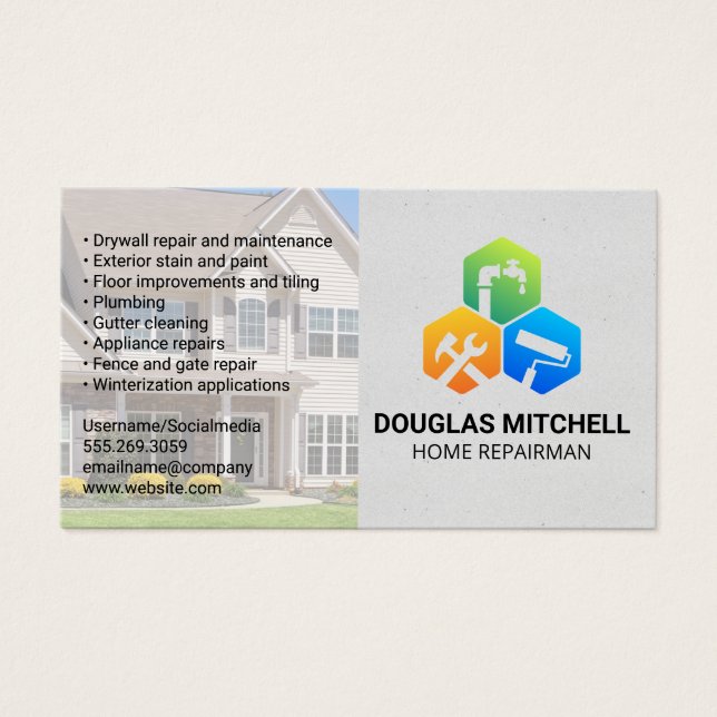 Zuhause Repair Service Icons (Vorderseite)