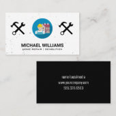 Zuhause-Reparatur | Bau | Tools Visitenkarte (Vorne/Hinten)