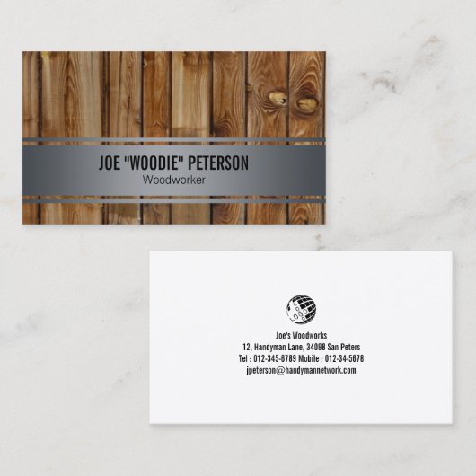 Zuhause Reparatur Bauhandyman Visitenkarte (Vorne/Hinten)