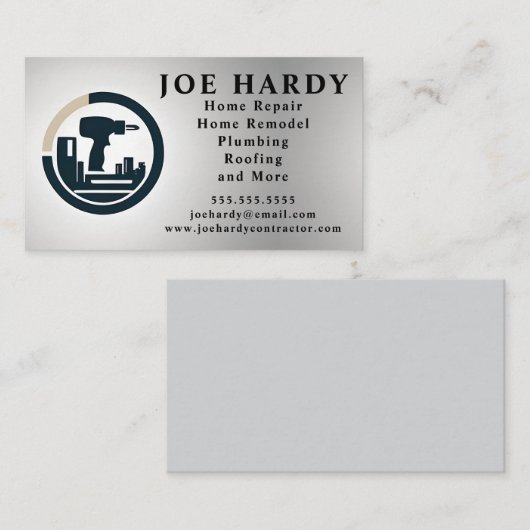 Zuhause-Reparatur des Händlers für Elektrobohrgerä Visitenkarte (Vorne/Hinten)