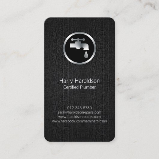 Zuhause-Reparatur des Klempnerklecks Visitenkarte (Vorderseite)