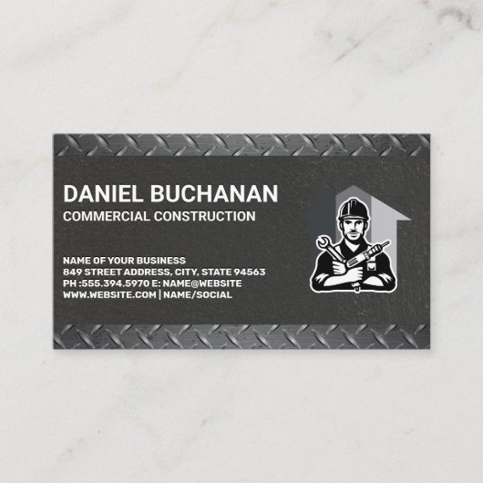 Zuhause-Reparatur für Builder | Generalunternehmer Visitenkarte (Vorderseite)