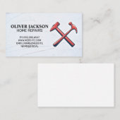 Zuhause-Reparatur | Hammers | Handyman Visitenkarte (Vorne/Hinten)