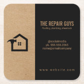 Zuhause-Reparatur | Handyman | Bau Rechteckiger Pappuntersetzer (Vorderseite)