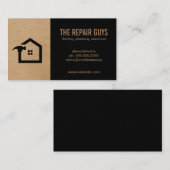 Zuhause-Reparatur | Handyman | Bau Visitenkarte (Vorne/Hinten)