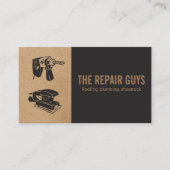 Zuhause-Reparatur | Handyman | Drill und Sander Visitenkarte (Vorderseite)