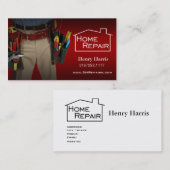 Zuhause-Reparatur-Heimwerker Visitenkarte (Vorne/Hinten)
