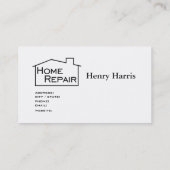 Zuhause-Reparatur-Heimwerker Visitenkarte (Rückseite)