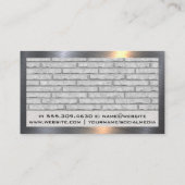 Zuhause-Reparatur | Mauer | Metallgrenze Visitenkarte (Rückseite)