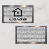 Zuhause-Reparatur | Mauer | Metallgrenze Visitenkarte (Vorne/Hinten)