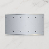 Zuhause-Reparatur | Property Manager | Metallische Visitenkarte (Rückseite)