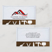 Zuhause-Reparatur | Realtor | Dach Visitenkarte (Vorne/Hinten)