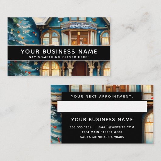 Zuhause Reparatur Realtor Modernes Elegantes Beruf Terminkarte (Vorne/Hinten)