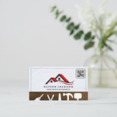 Zuhause-Reparatur | Realtor | QR-Code Visitenkarte (Stehend Vorderseite)