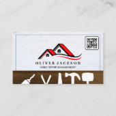 Zuhause-Reparatur | Realtor | QR-Code Visitenkarte (Vorderseite)