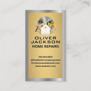 Zuhause-Reparatur   Toolbox Visitenkarte