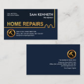 Zuhause Reparatur von Gold Gebäude Visitenkarte (Vorne/Hinten)