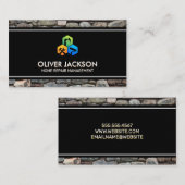 Zuhause-Reparaturanstrich | Stone Wall Visitenkarte (Vorne/Hinten)