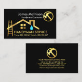 Zuhause-Reparaturen an der Goldmatte Visitenkarte (Vorne/Hinten)