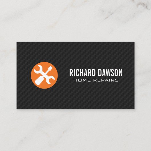 Zuhause Reparaturen | Schraubendreher Visitenkarte (Vorderseite)