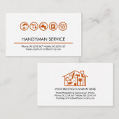 Zuhause-Reparaturen von Handyman Tools Visitenkarte (Vorne/Hinten)