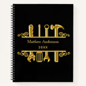 Zuhause-Reparaturgeschäft für Black Gold-Tools Notizblock (Vorderseite)