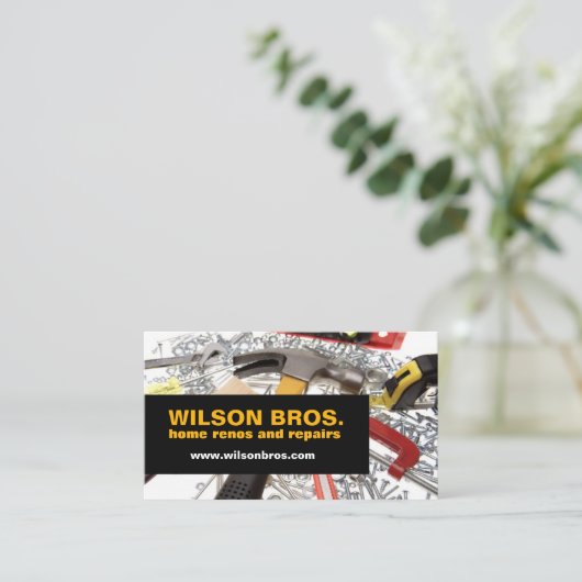 Zuhause Reparaturhandyman für kundenspezifische Hä Visitenkarte (Stehend Vorderseite)